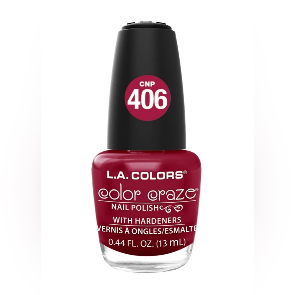 L.A. COLORS Color Craze Nail Polish, Hot Blooded